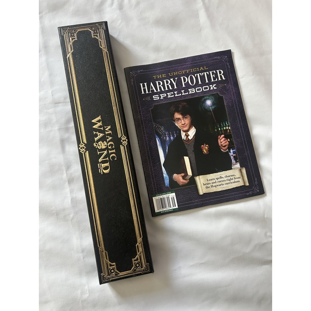 Professor McGonagall Wand+Unofficial Harry Potter Spell Book Special Ed 2 for 1